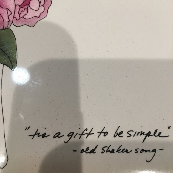 Mary Lou GOERTZEN FLORAL CERAMIC TILE. Watercolor flower artist tile - Picture 4 of 4